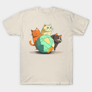 3 Cats and a Ball T-Shirt